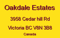 Oakdale Estates 3958 Cedar Hill V8N 3B8